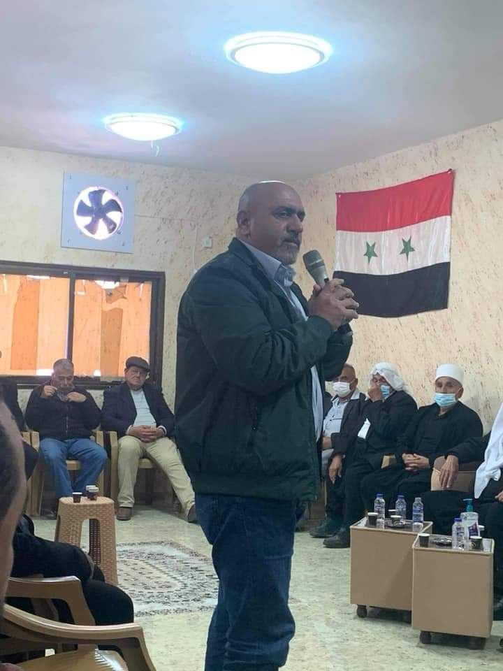صلح عشائري بين أهالي قرية جلبون ووفد من هضبة الجولان السوري المحتل 